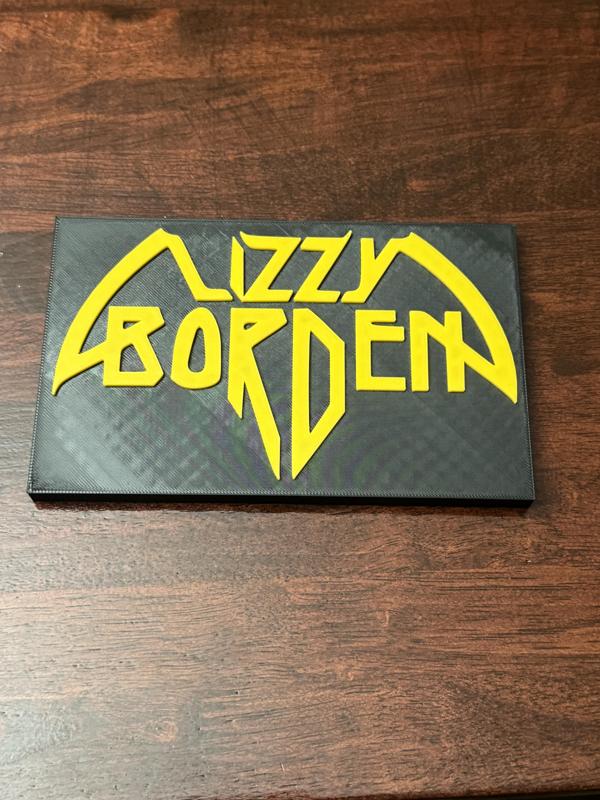 Lizzy Borden 80's Band Sign