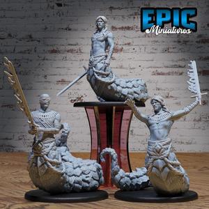 Lamia Prince Set ‧ DnD Miniature ‧ Tabletop Miniatures ‧ Gaming Monster ‧ 3D Model ‧ RPG ‧ DnDminis ‧ STL FILE