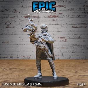 Elven Adventurer Magic ‧ DnD Miniature ‧ Tabletop Miniatures ‧ Gaming Monster ‧ 3D Model ‧ RPG ‧ DnDminis ‧ STL FILE