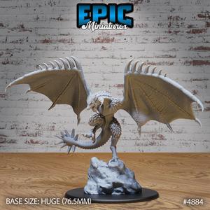 Demise Wyvern ‧ DnD Miniature ‧ Tabletop Miniatures ‧ Gaming Monster ‧ 3D Model ‧ RPG ‧ DnDminis ‧ STL FILE
