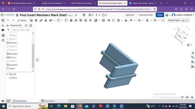 Member"s Mark 5 Shelf Post Insert