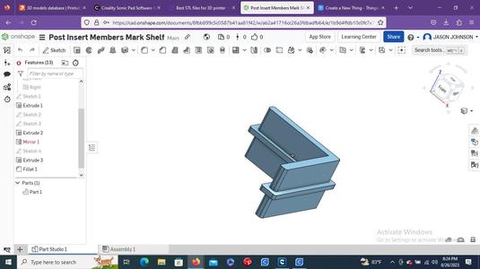 Member"s Mark 5 Shelf Post Insert