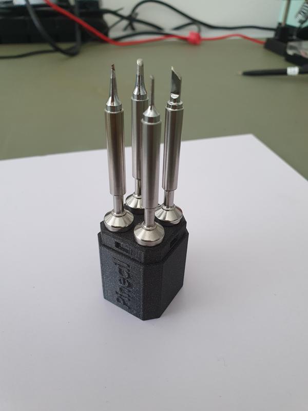 Pinecil or TS100 solder tip stand/box (Fusion360)