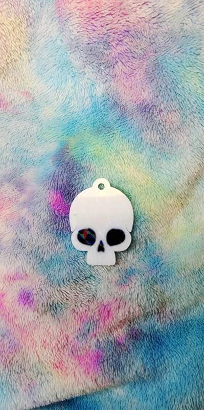 Skull Earrings or Keychain 