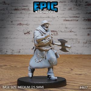 Medieval Cleric Monk Run ‧ DnD Miniature ‧ Tabletop Miniatures ‧ Gaming Monster ‧ 3D Model ‧ RPG ‧ DnDminis ‧ STL FILE