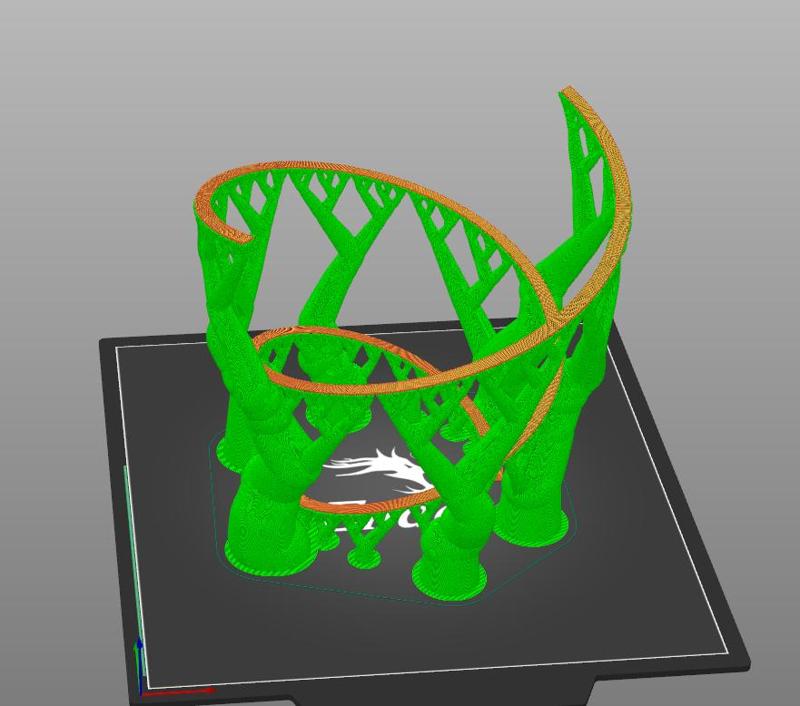 Tree Support Double Helix Plant Climber