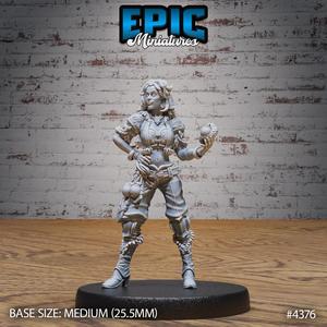 Sorceress Adventurer ‧ DnD Miniature ‧ Tabletop Miniatures ‧ Gaming Monster ‧ 3D Model ‧ RPG ‧ DnDminis ‧ STL FILE