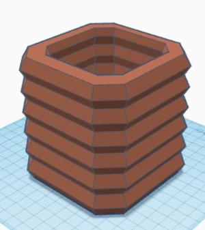 low poly plant pot