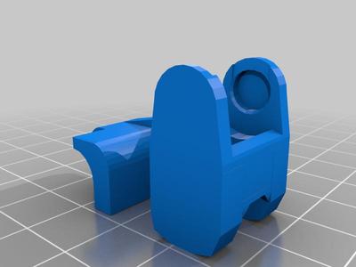 "Ender 3 Cable Chain, no screws, no unplug cable"  remix for extruder and hot end