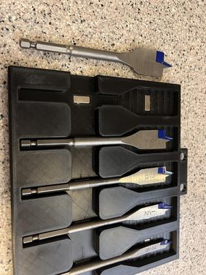 Spade Drill Bit Storage Box
