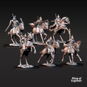 6x Bloody High Elf Knight - Mounted | Bloody Elves | Fantasy | Ring of Legends