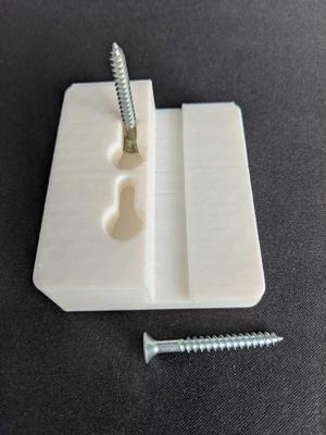 Bracket with key hole slots