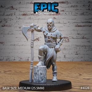 Villager Executioner ‧ DnD Miniature ‧ Tabletop Miniatures ‧ Gaming Monster ‧ 3D Model ‧ RPG ‧ DnDminis ‧ STL FILE