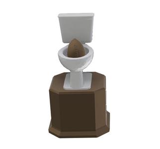 Fantasy Football Loser Trophy with separated Parts