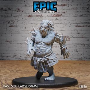 Jungle Troll ‧ DnD Miniature ‧ Tabletop Miniatures ‧ Gaming Monster ‧ 3D Model ‧ RPG ‧ DnDminis ‧ STL FILE
