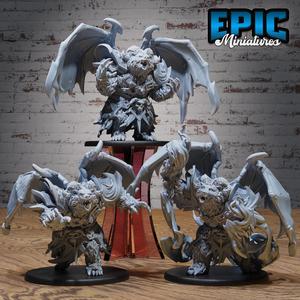 Winged Bear Druid Set ‧ DnD Miniature ‧ Tabletop Miniatures ‧ Gaming Monster ‧ 3D Model ‧ RPG ‧ DnDminis ‧ STL FILE