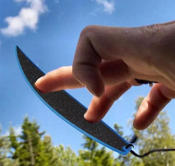 Mini surfboard for fingers