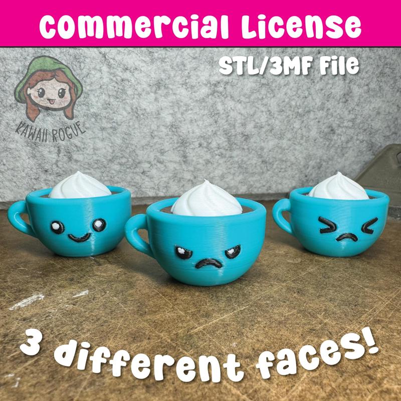 CUTE KAWAII COFFEE CUP - COMMERCIAL USE