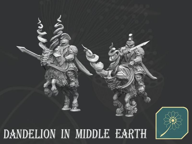DWARF OF METAL MOUNTAIN RAM CAVALRY CAPTAIN(SWORD)