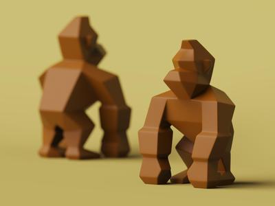 Low-poly Donkey Kong - Remastered