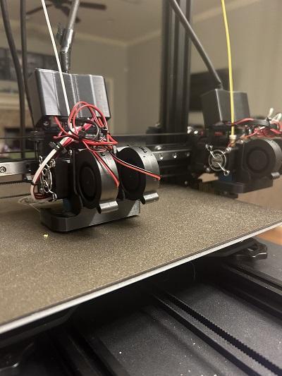 Kirito Dual 5015 Part Cooling Fan Duct for BIQU H2 version 2