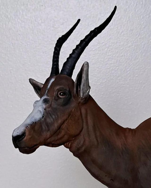 Blesbok Bust Sculpture