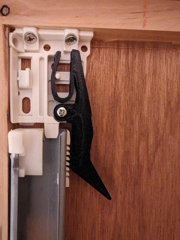 Replacement drawer slide latch