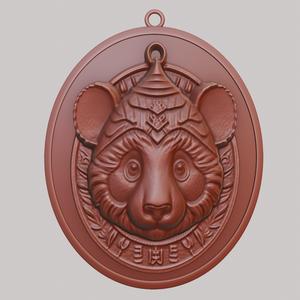 Panda Animal Necklace Panda Animal Pendant for CNC Router Laser & 3D Printer