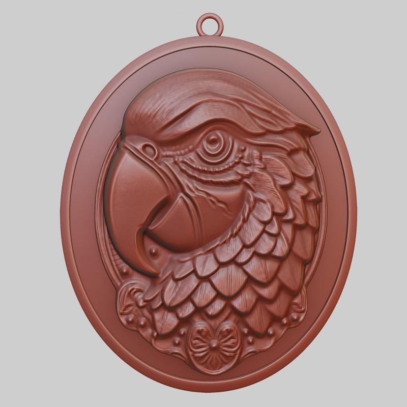 Parrot Animal Pendant Parrot Animal Necklace for CNC Router Laser & 3D Printer