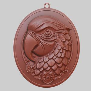 Parrot Animal Pendant Parrot Animal Necklace for CNC Router Laser & 3D Printer