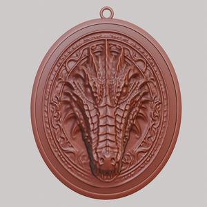Crocodile Animal Necklace Crocodile Animal Pendant for CNC Router Laser & 3D Printer