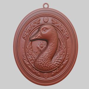 Goose Animal Pendant Goose Animal Necklace for CNC Router Laser & 3D Printer