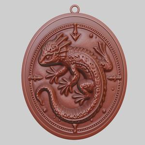 Salamander Animal Pendant Salamander Animal Necklace for CNC Router Laser & 3D Printer