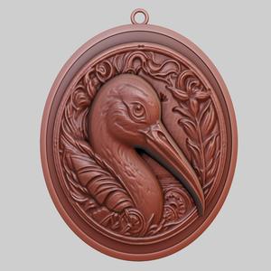Ibis Animal Pendant Ibis Animal Necklace for CNC Router Laser & 3D Printer