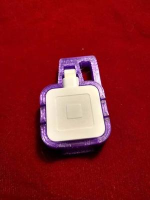 Square Reader Holder Key Chain - Apple