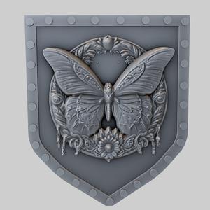 Butterfly Animal Wall Butterfly Animal Bust for CNC Router Laser & 3D Printer