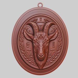 Goat Animal Pendant Goat Animal Necklace for CNC Router Laser & 3D Printer