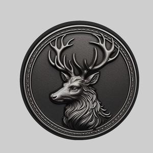 Deer Animal Head Deer Animal Medallion for CNC Router Laser & 3D Printer