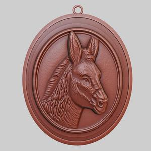 Donkey Animal Pendant Donkey Animal Necklace for CNC Router Laser & 3D Printer