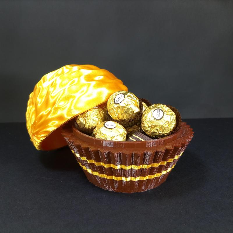 BIG BOX OF CHOCOLATES IN THE SHAPE OF A FERRERO CHOCOLATES IDEAL FOR CHRISTMAS