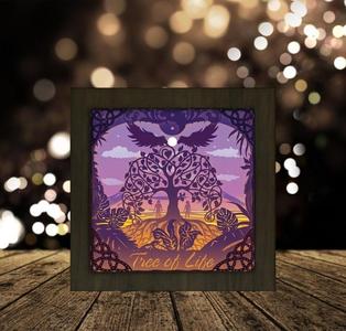Tree Of Life Square light box