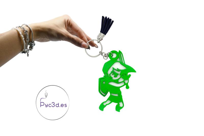 LINK FIGHTING THE LEGEND OF ZELDA KEYRING
