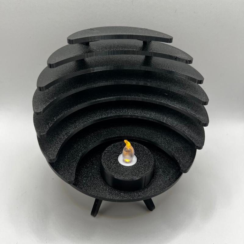 Modernistic Tealight Sanctuary Sphere