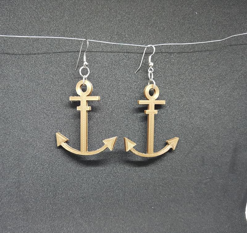 earring marine anchor