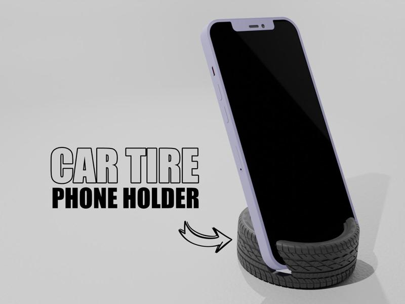 Phone stand tire