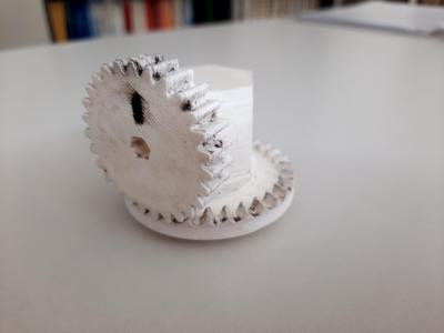 Crown gear turning demonstration