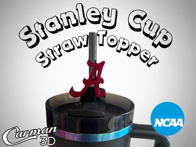 Alabama Crimson Tide Stanley Cup Straw Topper