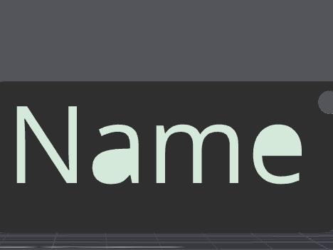 name tag