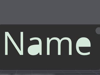 name tag