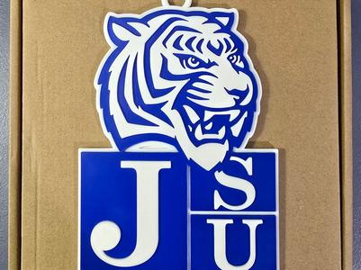 JACKSON STATE U -  TIGER 3D Logo 180mm series